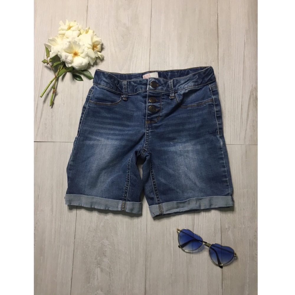 Girls 12 High Waisted Jean Shorts